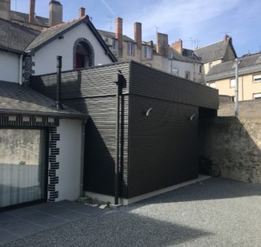 Extension maison ossature bois travaux terminés