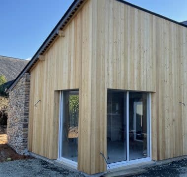 Agrandissement d'une maison avec extension en ossature bois