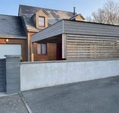 Création d'un carport en bois à Loiron