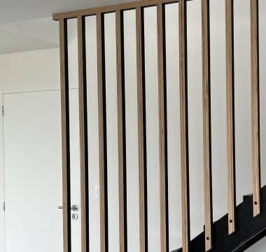 Création d'un escalier en bois